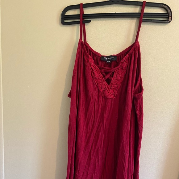 Red mini dress size medium - Picture 2 of 5